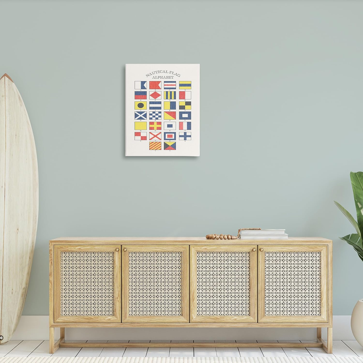 The Stupell Home Decor Collection Nautical Flag Alphabet Wall Art