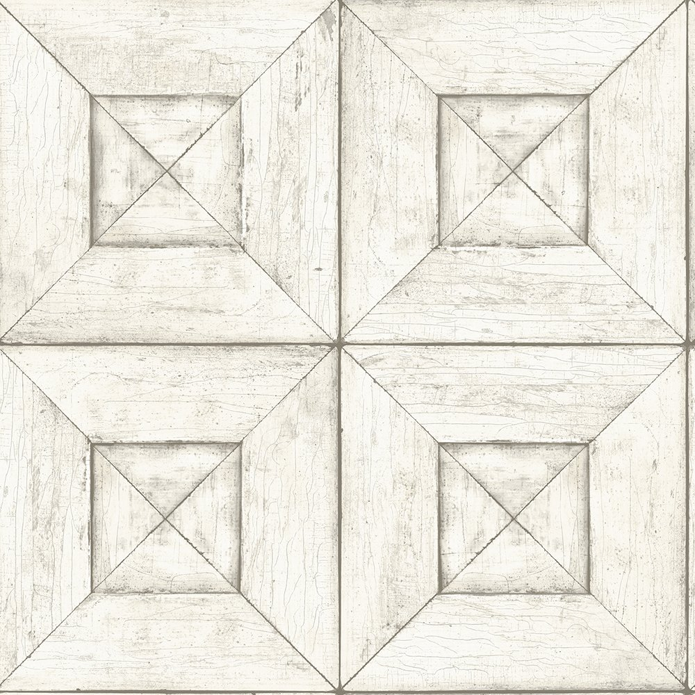 Chesapeake Avery Off-White Wood Wallpaper