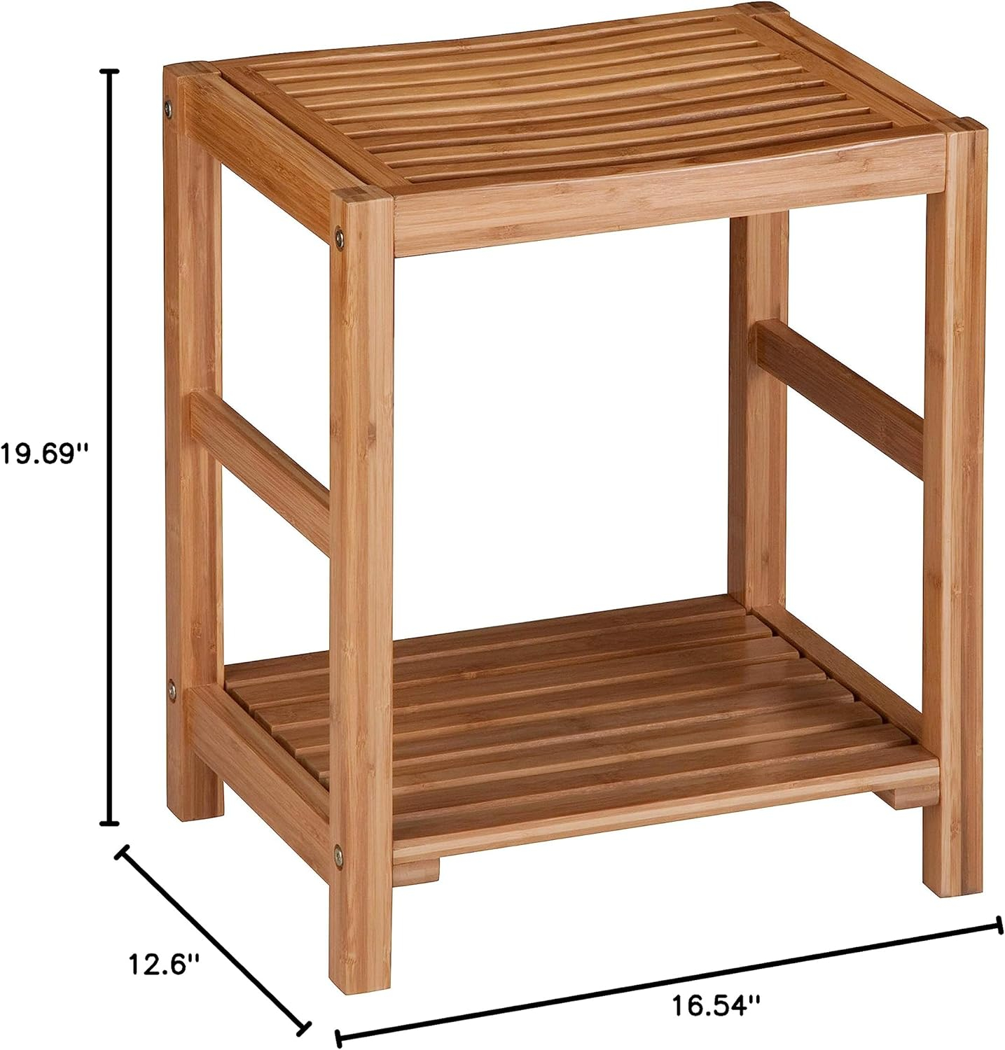 Honey-Can-Do Bamboo Spa Bench BTH-02100 Natural 200 lbs