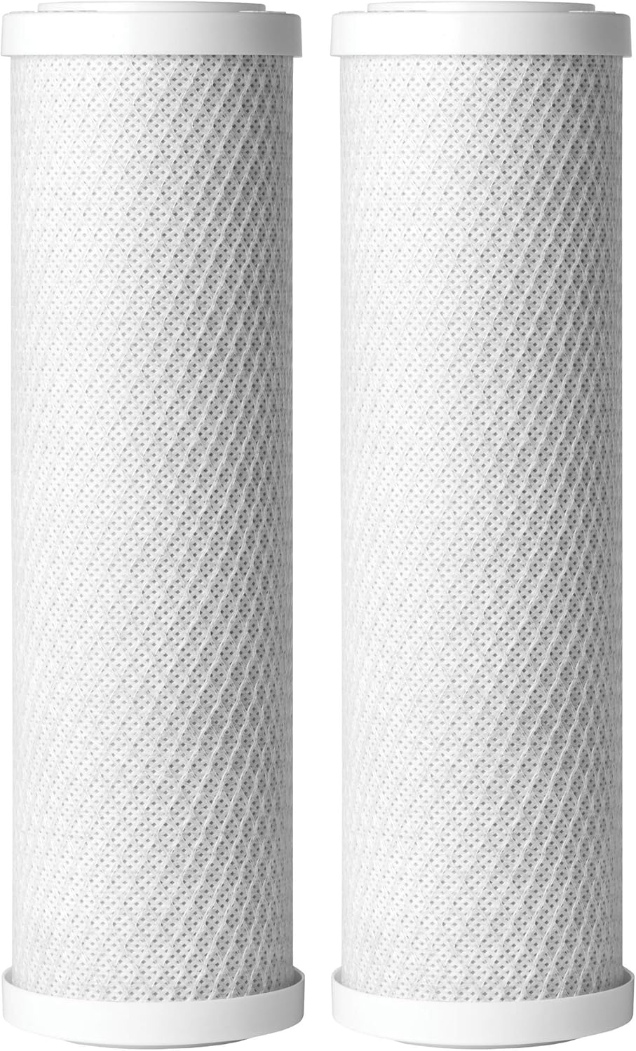 10" White Carbon Block Sediment Water Filter Cartridge - 2 Pack