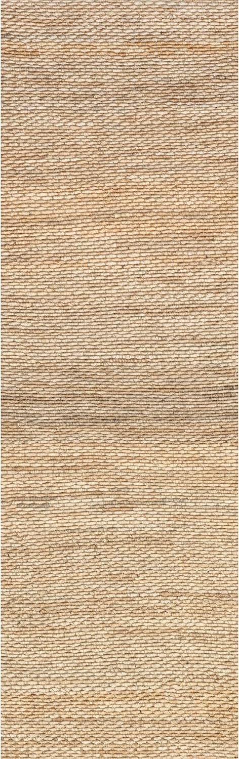 nuLOOM Hailey Handwoven Jute Runner Rug, 2' 6" x 10', Natural