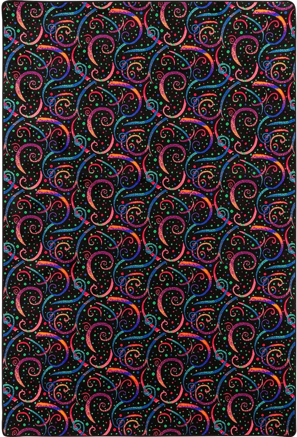 Dynamo 6' x 9' area rug in color Fluorescent