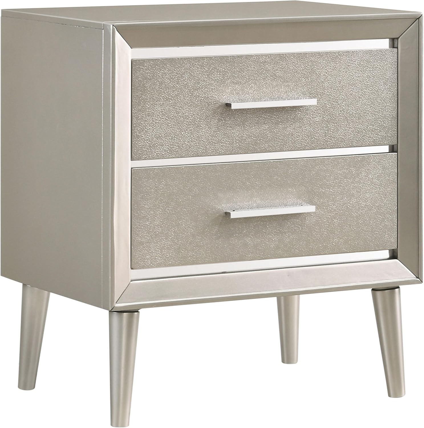 Coaster Company Metallic Sterling 2-Drawer, 23.4 inch