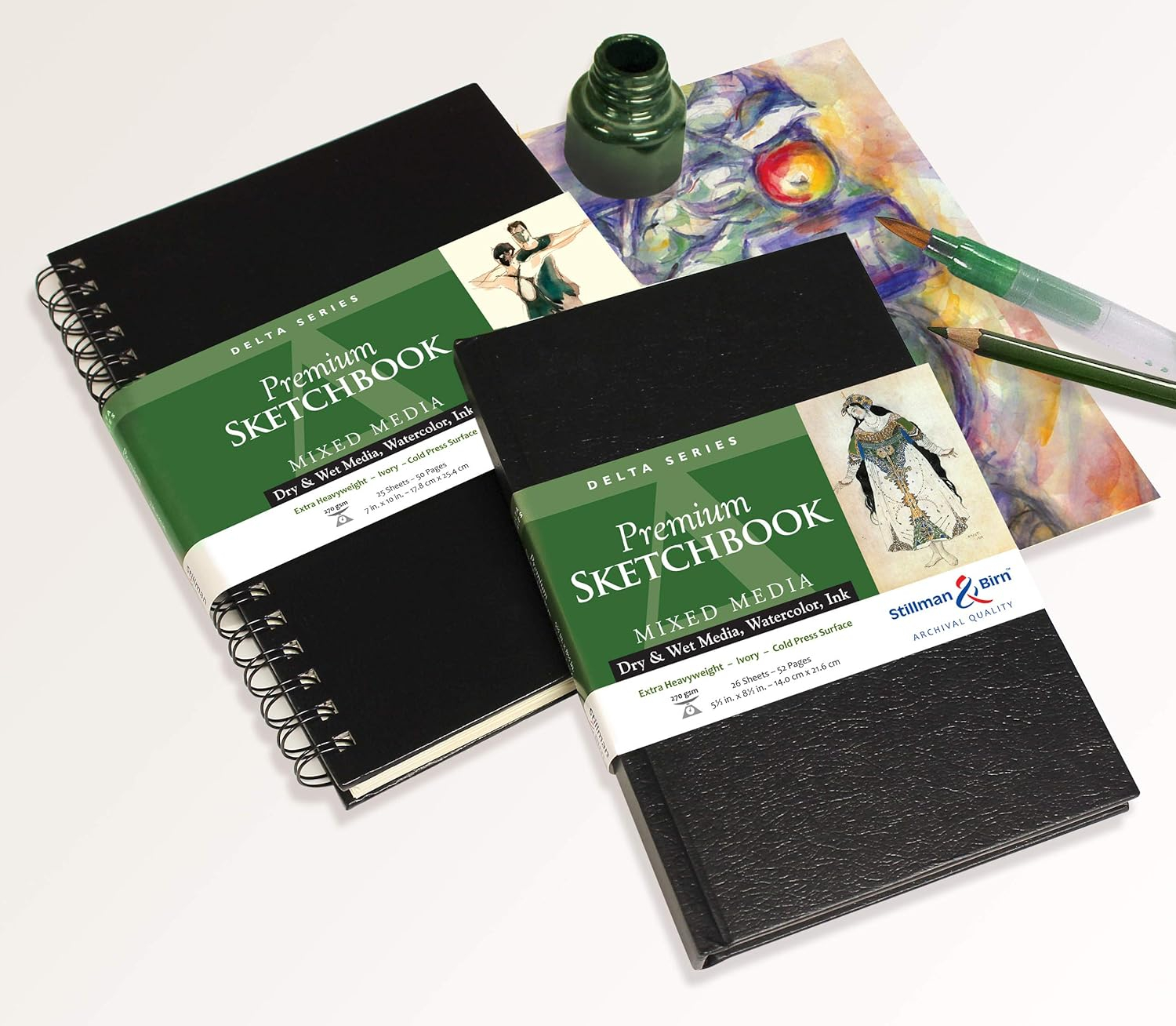 Stillman & Birn Delta Series Premium Hard-Cover Sketchbook, 8.27" x 11.69"