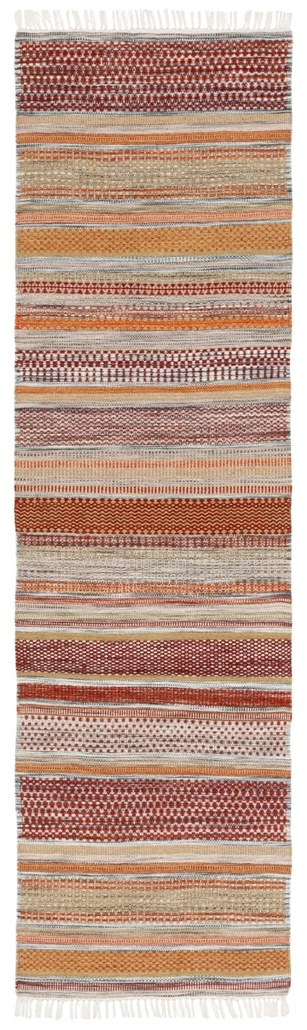 SAFAVIEH Striped Kilim STK311A Handwoven Beige Rug
