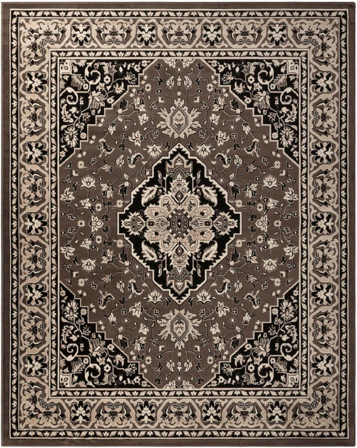 Superior Glendale Oriental Medallion Indoor Area Rug, 8'6"x11'6", Brown