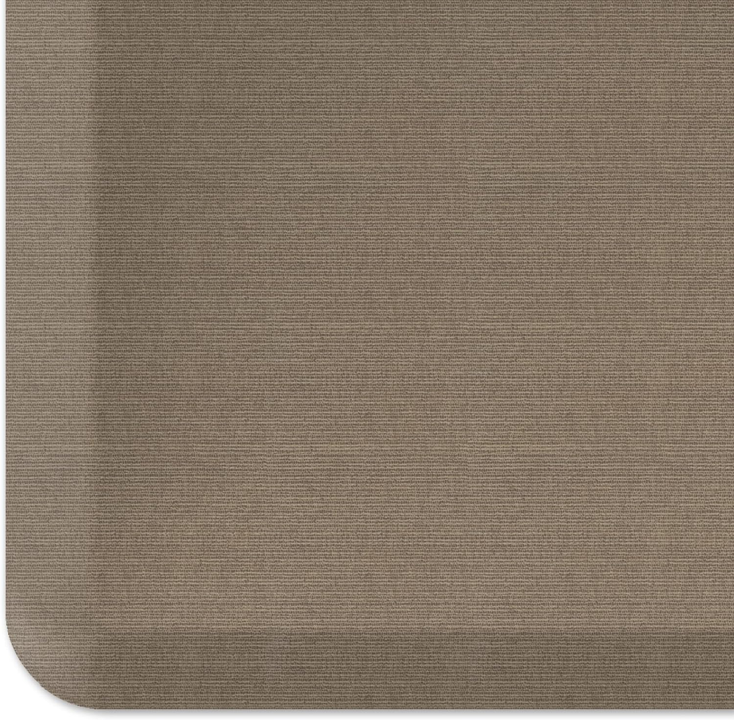 Grasscloth Pecan Foam Anti-Fatigue Floor Mat, 48" x 20"