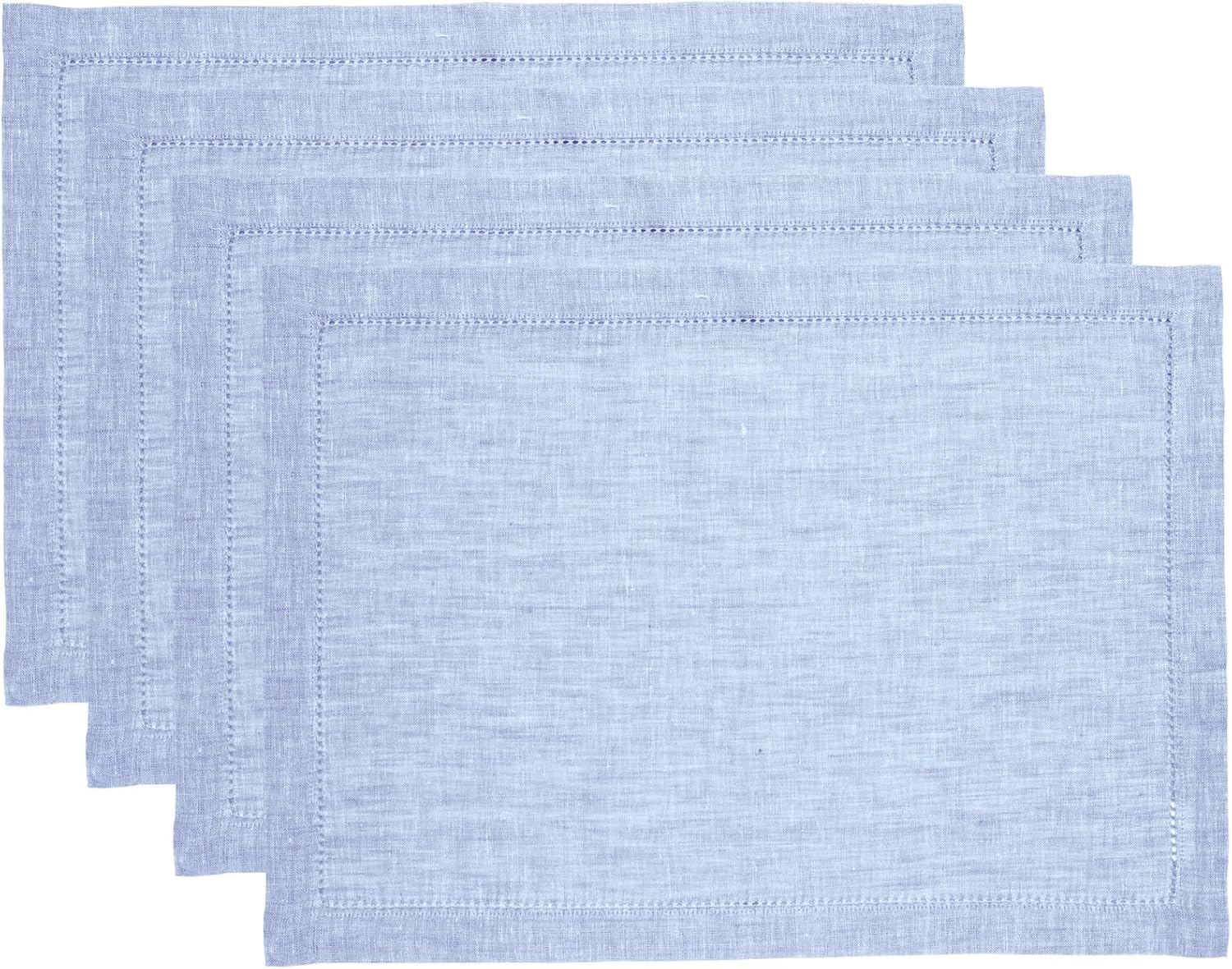 Solino Home Milan - 100% Pure Linen Placemats (Set of 4)