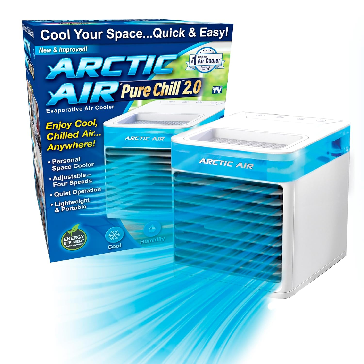 Arctic Air Pure Chill 2.0, Personal Evaporative Air-Cooler