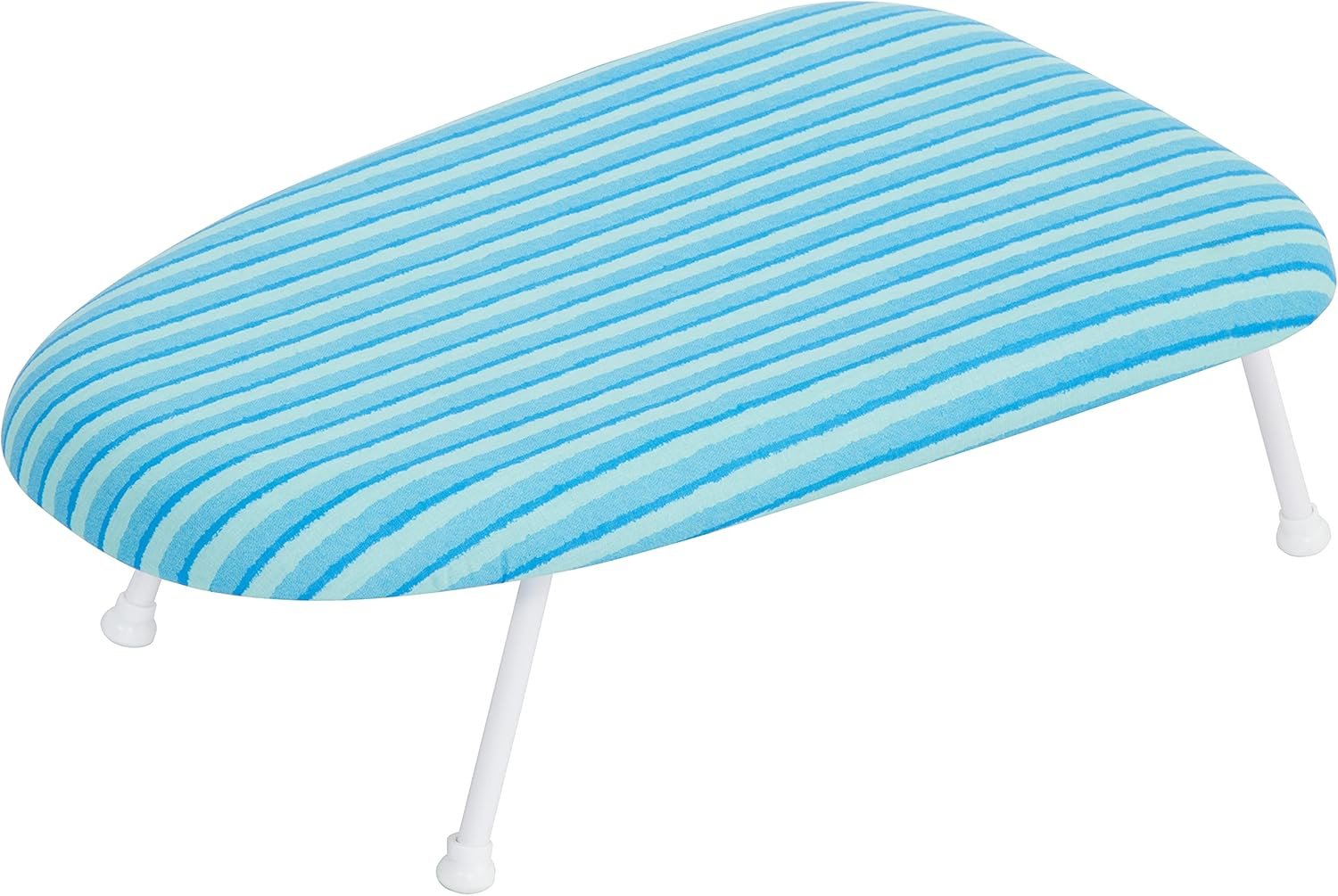 STORAGE MANIAC Tabletop Ironing Board with Folding Legs, Extra Wide Countertop Ironing Board with Cotton Cover, Portable Mini Ironing Board for Sewing, Craft Room, Household, Dorm, White