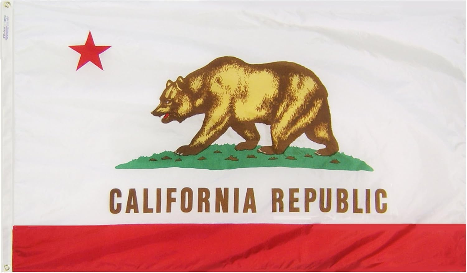 California State Flags 3x5FT,Heavy Duty 220D Nylon Flag, Vivid Colors,Calif. CA Flags Banners with 2 Brass Grommets for Indoor Outdoor. (California, 3x5)