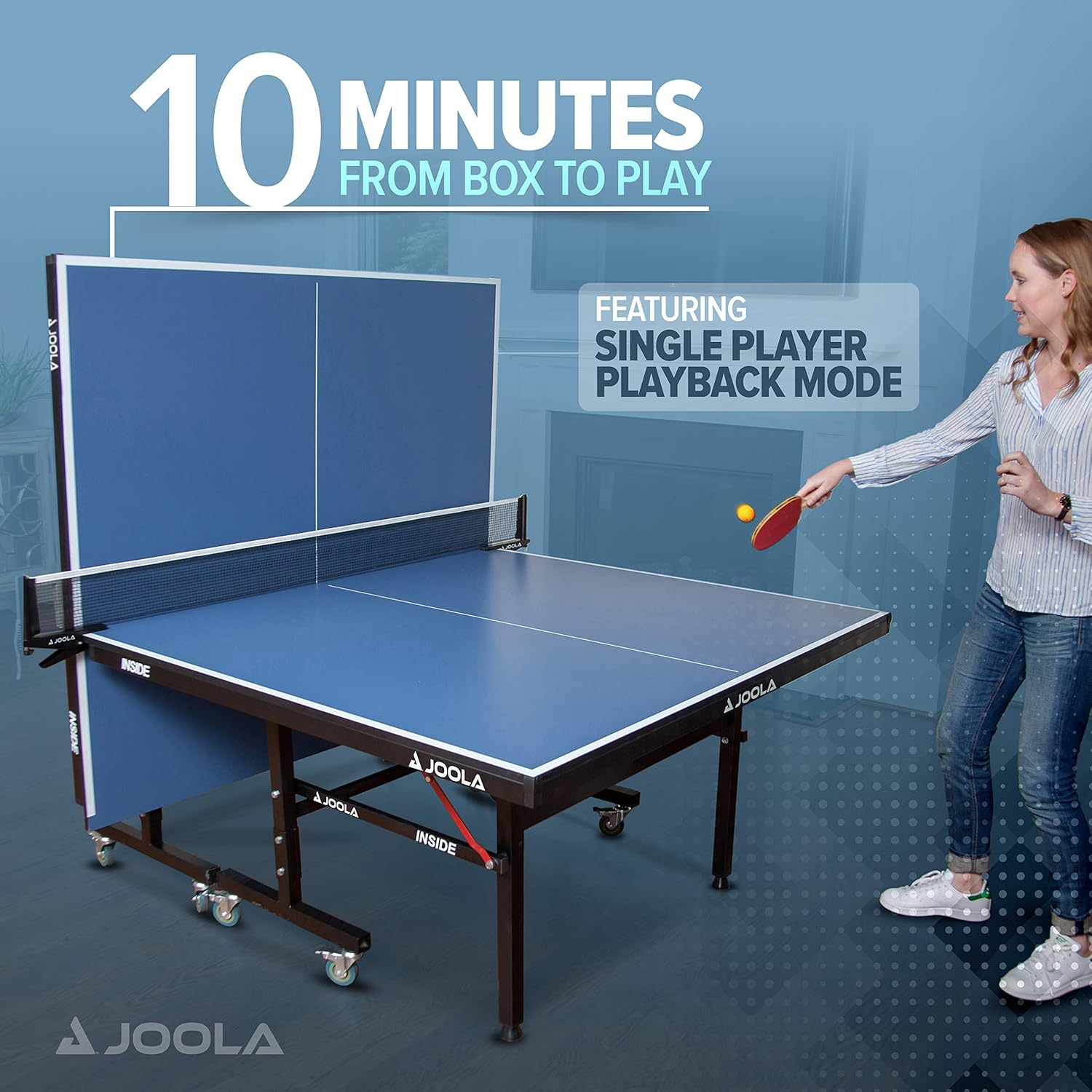 Professional Blue MDF Folding Table Tennis Table with Net
