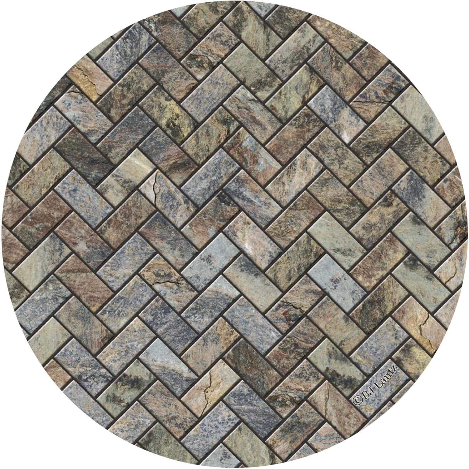 Thirstystone "Stone Herringbone" 4-Pack Natural Sandstone Coasters