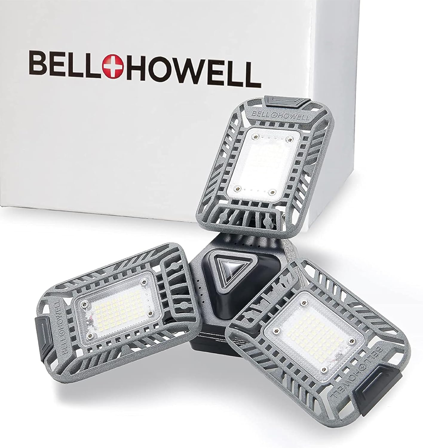 Bell + Howell TriBurst Garage Light 144 LED Bulb 5500 Lumens Ceiling Socket Motion Sensor 4000K 60W