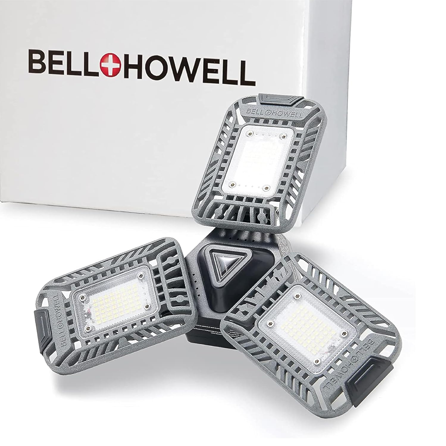 Bell + Howell TriBurst Garage Light 144 LED Bulb 5500 Lumens Ceiling Socket Motion Sensor 4000K 60W