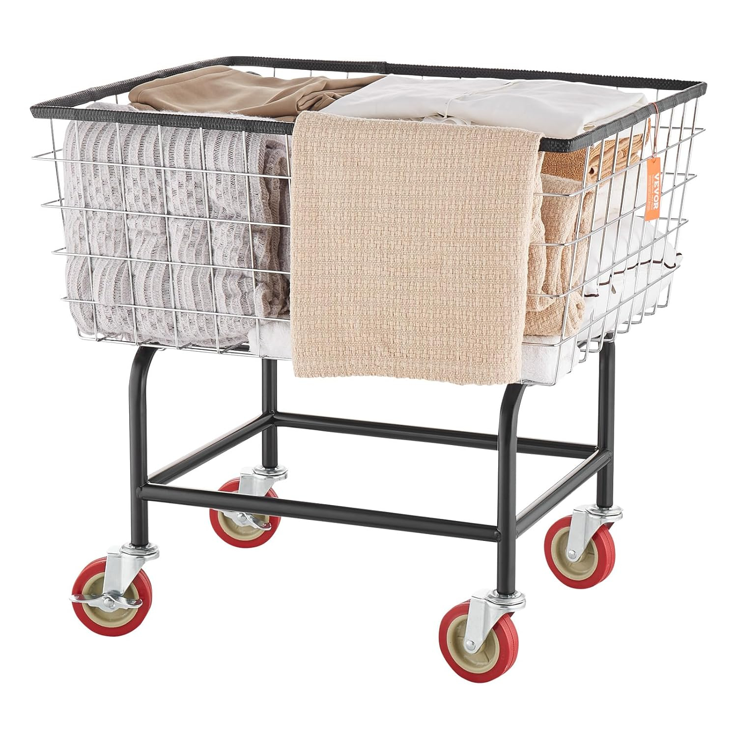 21 x 27 x 27.5 in. Wire Laundry Cart