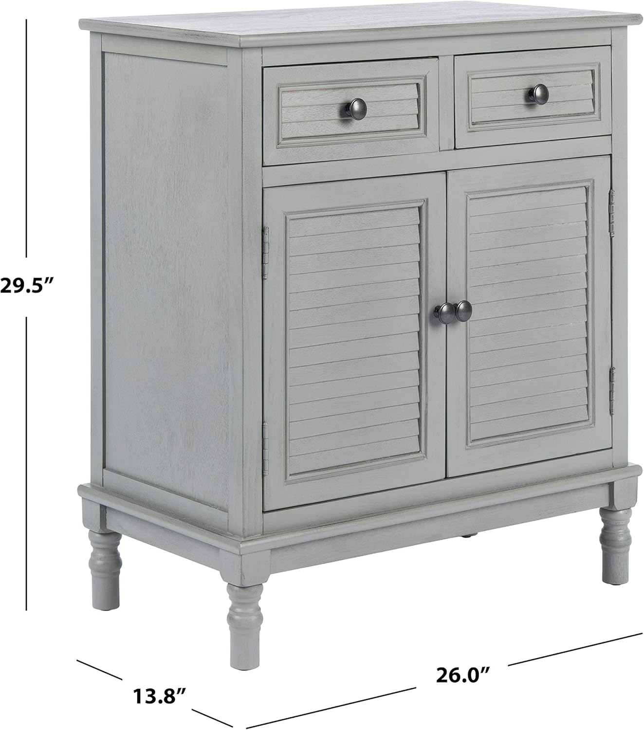 SAFAVIEH Tate 2-Drawer 2-Door Sideboard Distressed / White