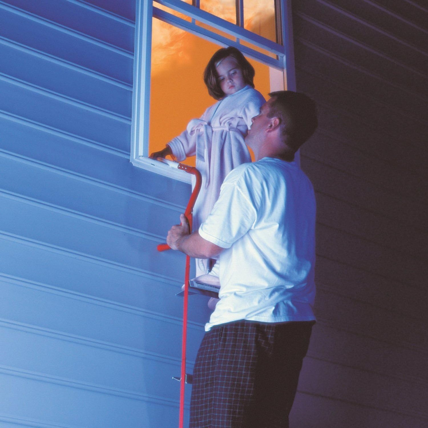Kidde 2-Story Fire Escape Ladder with Steel Anti-Slip Rungs