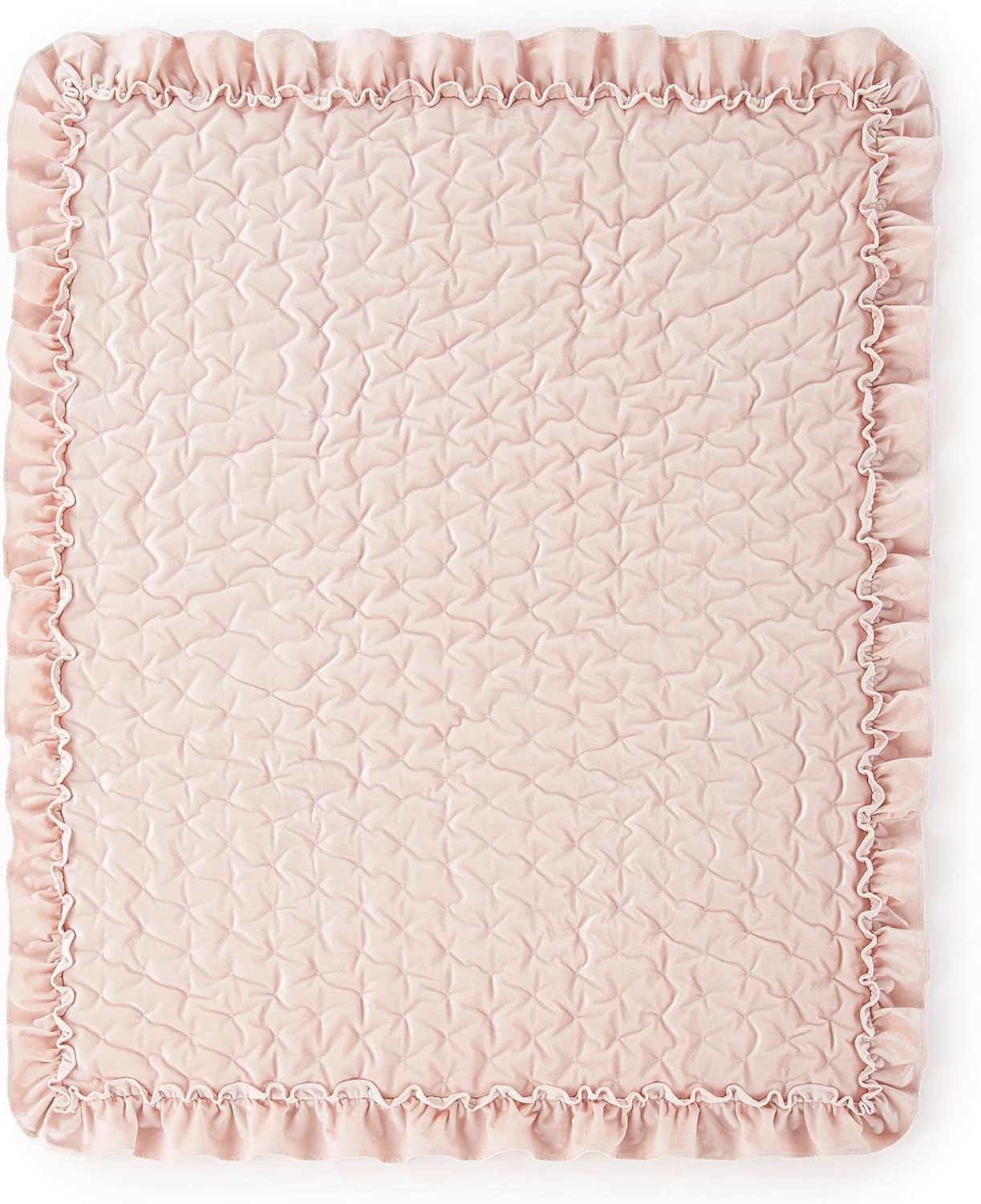 Blush Velvet Organic Baby Girls' Reversible Crib Bedding Set