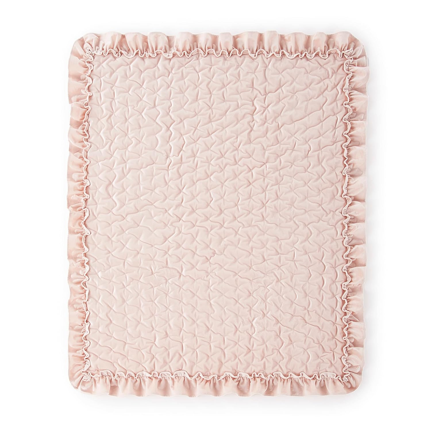 Blush Velvet Organic Baby Girls' Reversible Crib Bedding Set