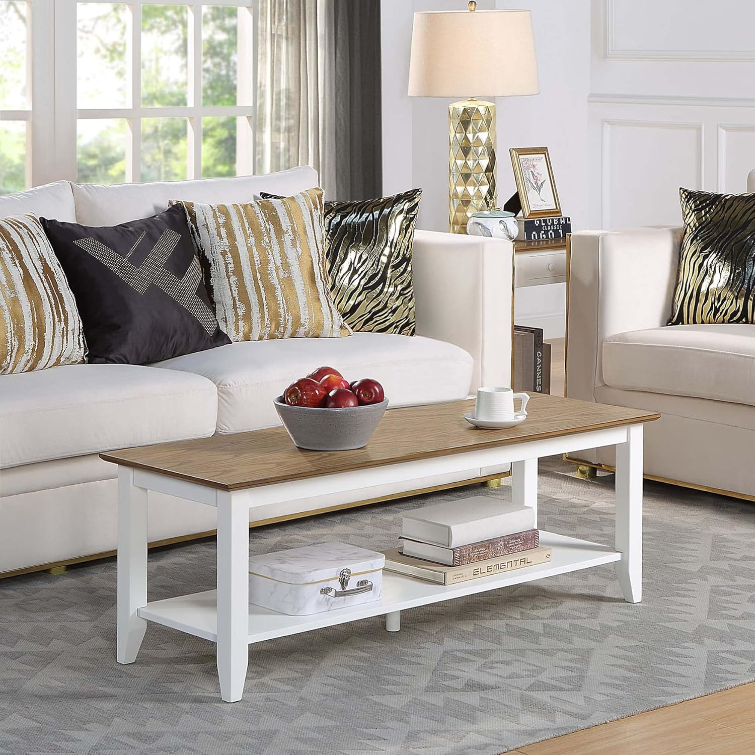 Convenience Concepts American Heritage Coffee Table with Shelf
