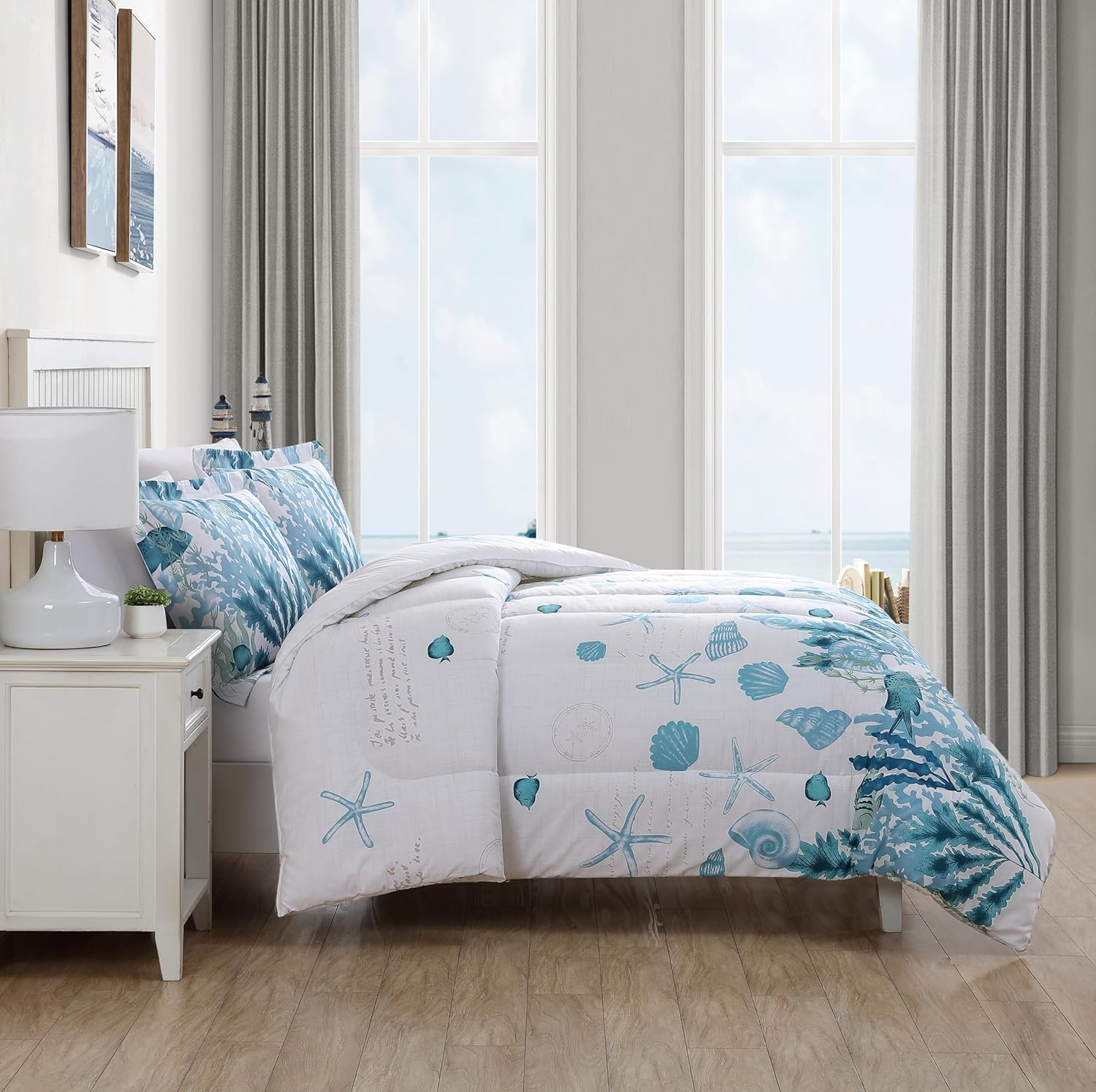 Caribbean Joe  3PC Comforter Set King - We Belong Sea