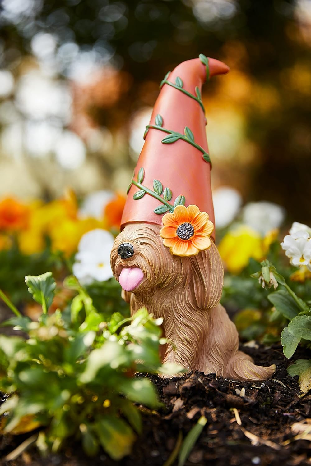Original Doodle Gnome - Garden Gnomes Outdoor Dog Statue, Garden Décor, Cute Garden Sculptures & Statues