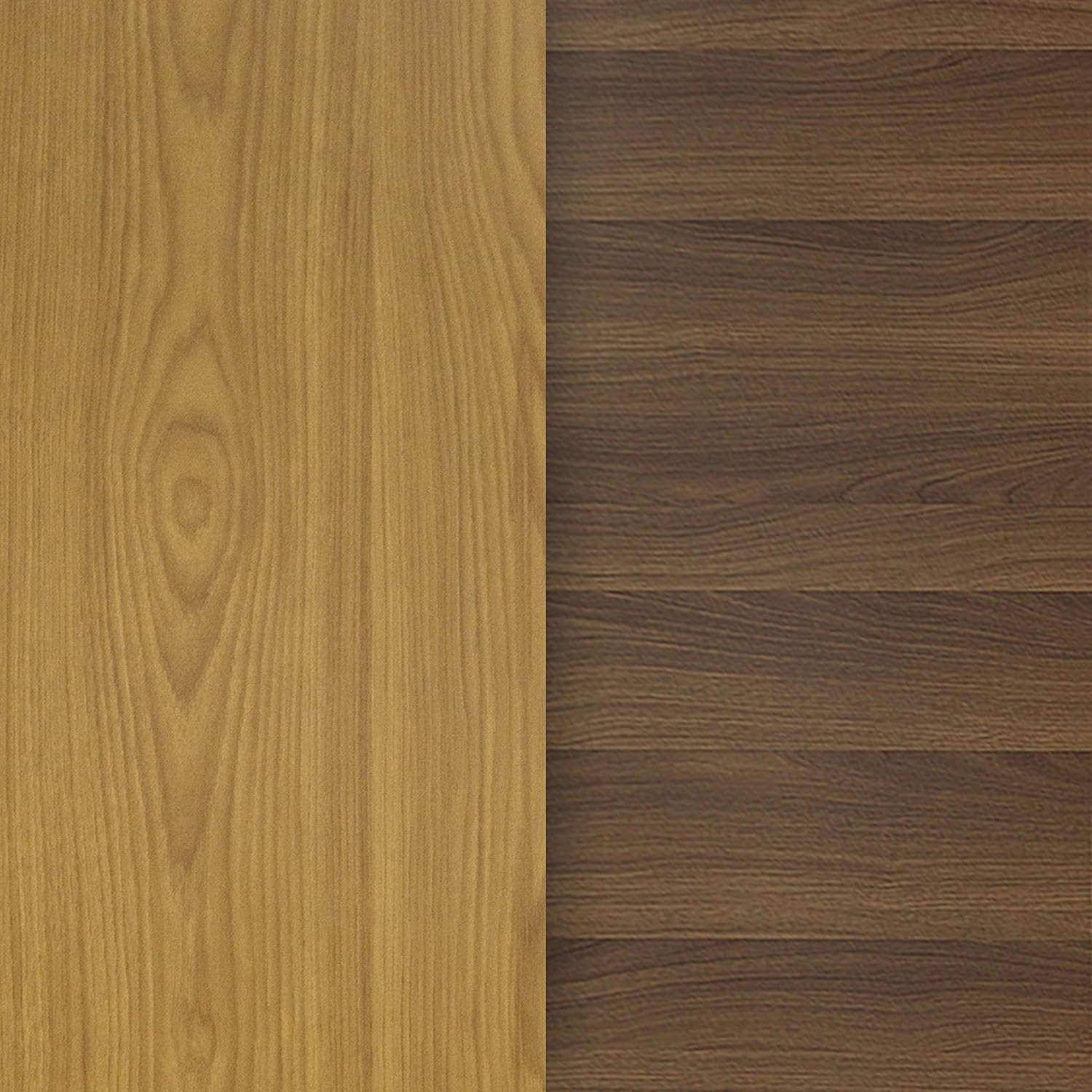 Emma + Oliver 36" Round Natural/Walnut Reversible Laminate Table Top