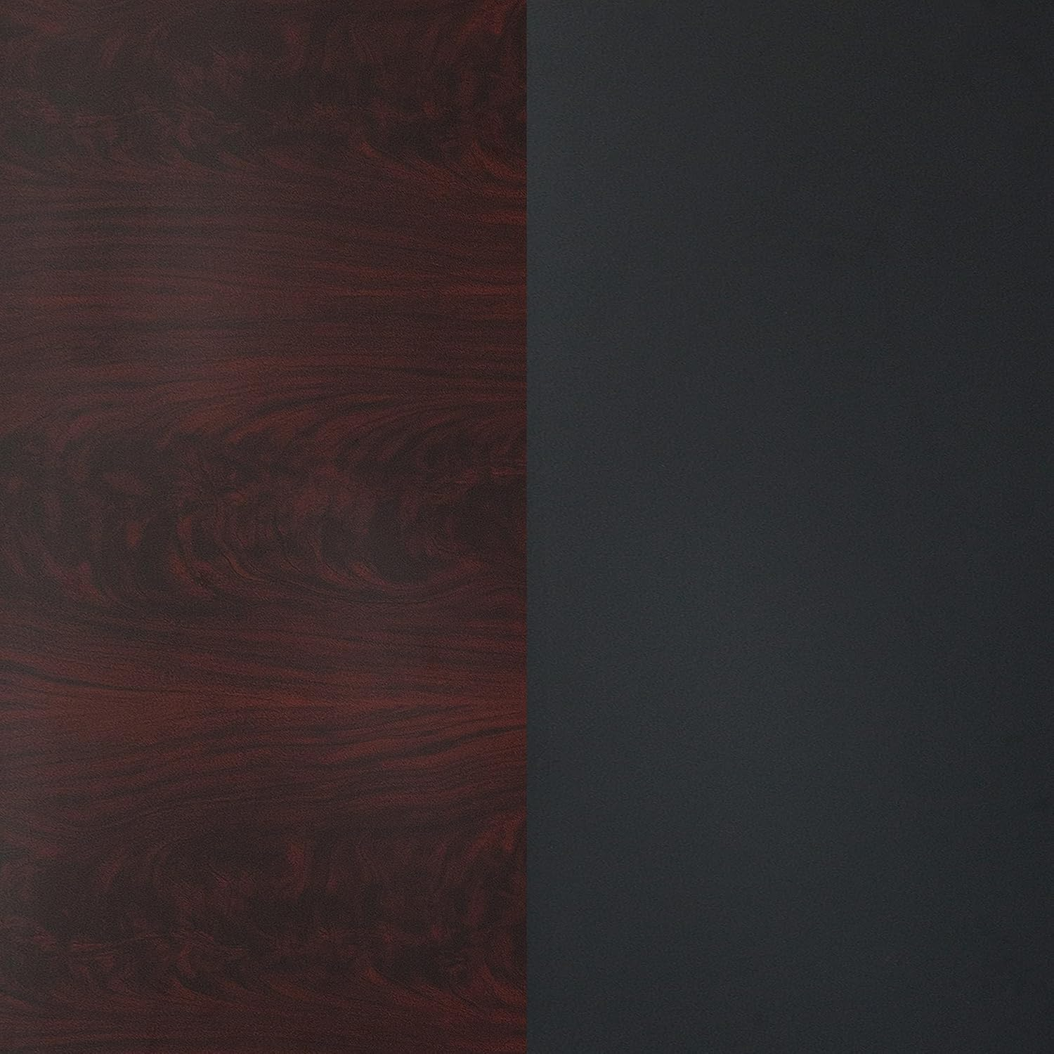 Emma + Oliver 24"x30" Rectangular Black/Mahogany Reversible Laminate Table Top