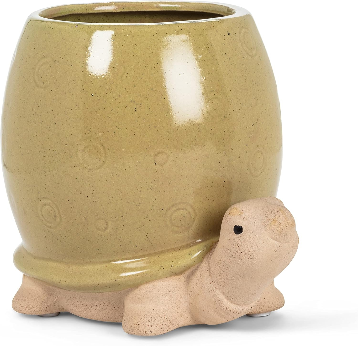 Abbott Collection 27-CRITTER-188 Tall Turtle Planter, Green