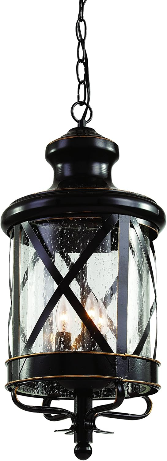 Trans Globe Lighting 5124 Chandler 3 Light 9" Wide Outdoor Taper Candle Mini Pendant -