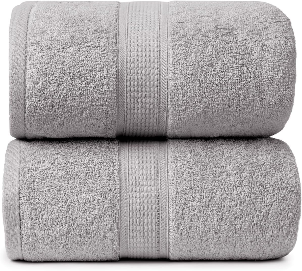 Ariv Premium Bath Towels Pack of 4, 100% Cotton, Large 30" x 52", Super Soft, Highly Absorbent, Quick Dry, Durable, Comfortable, Great Value & Quality, Perfect for Home & Bathroom - Platinum