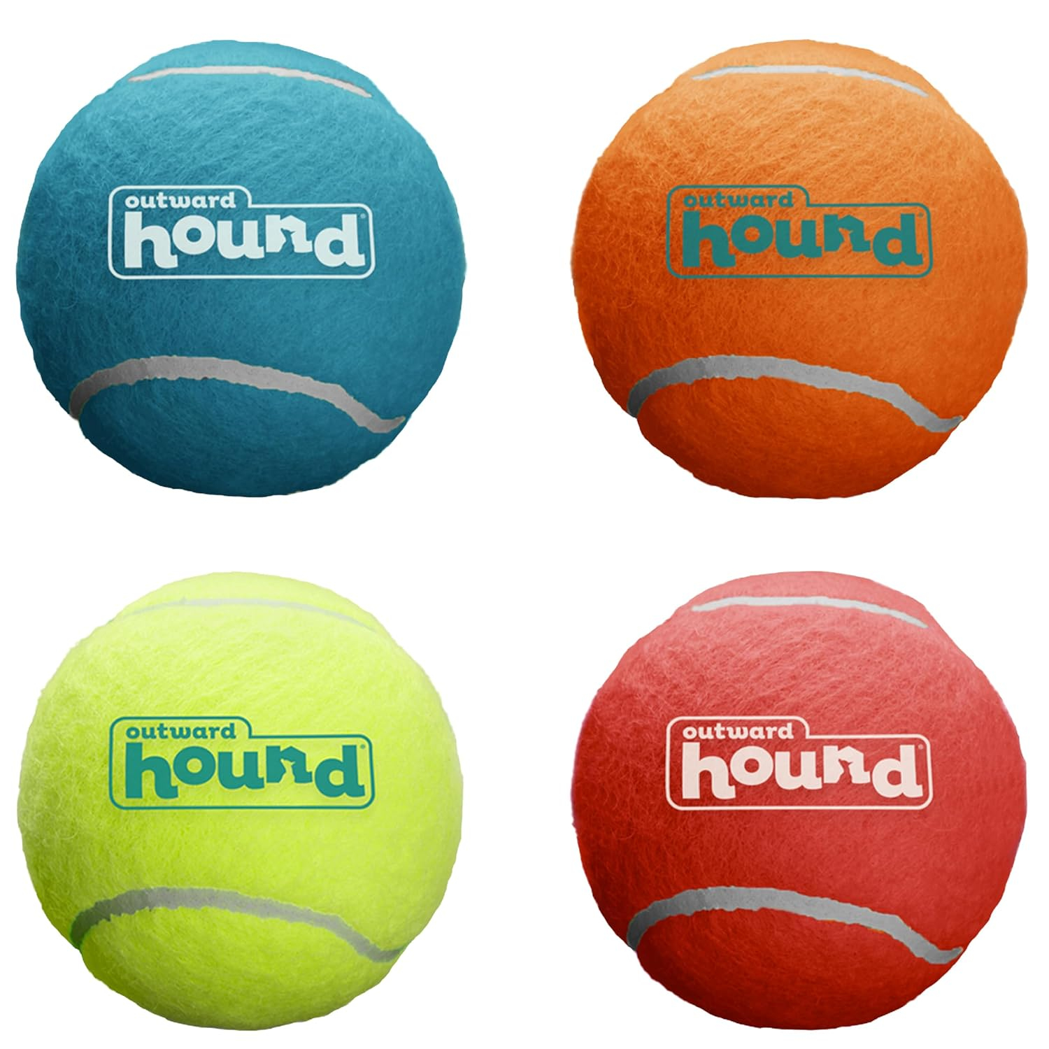 Outward Hound Squeaker Ballz Fetch Dog Toy, XS - 4 Pack