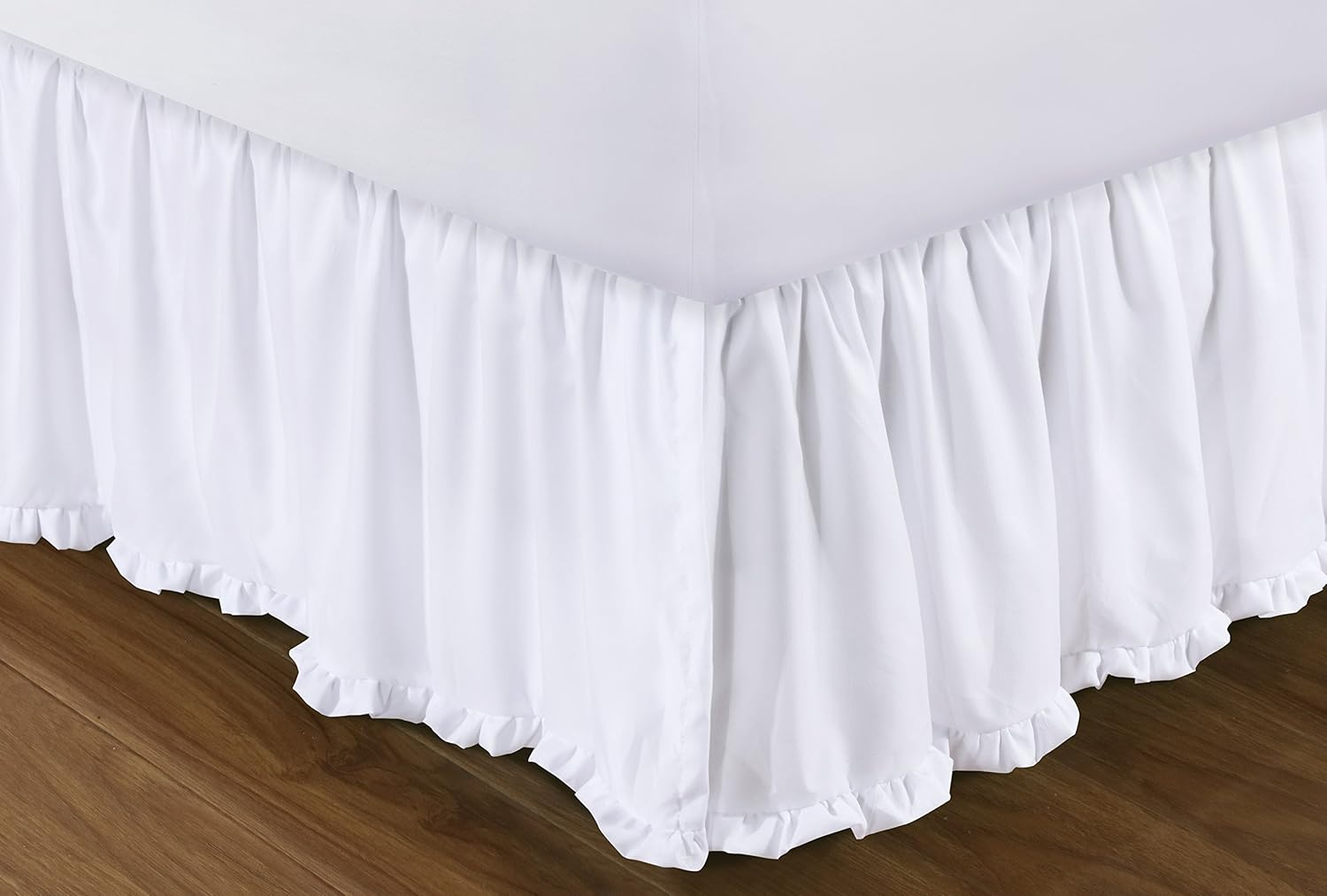 Greenland Home Fashions Sasha White Bed Skirt 15"