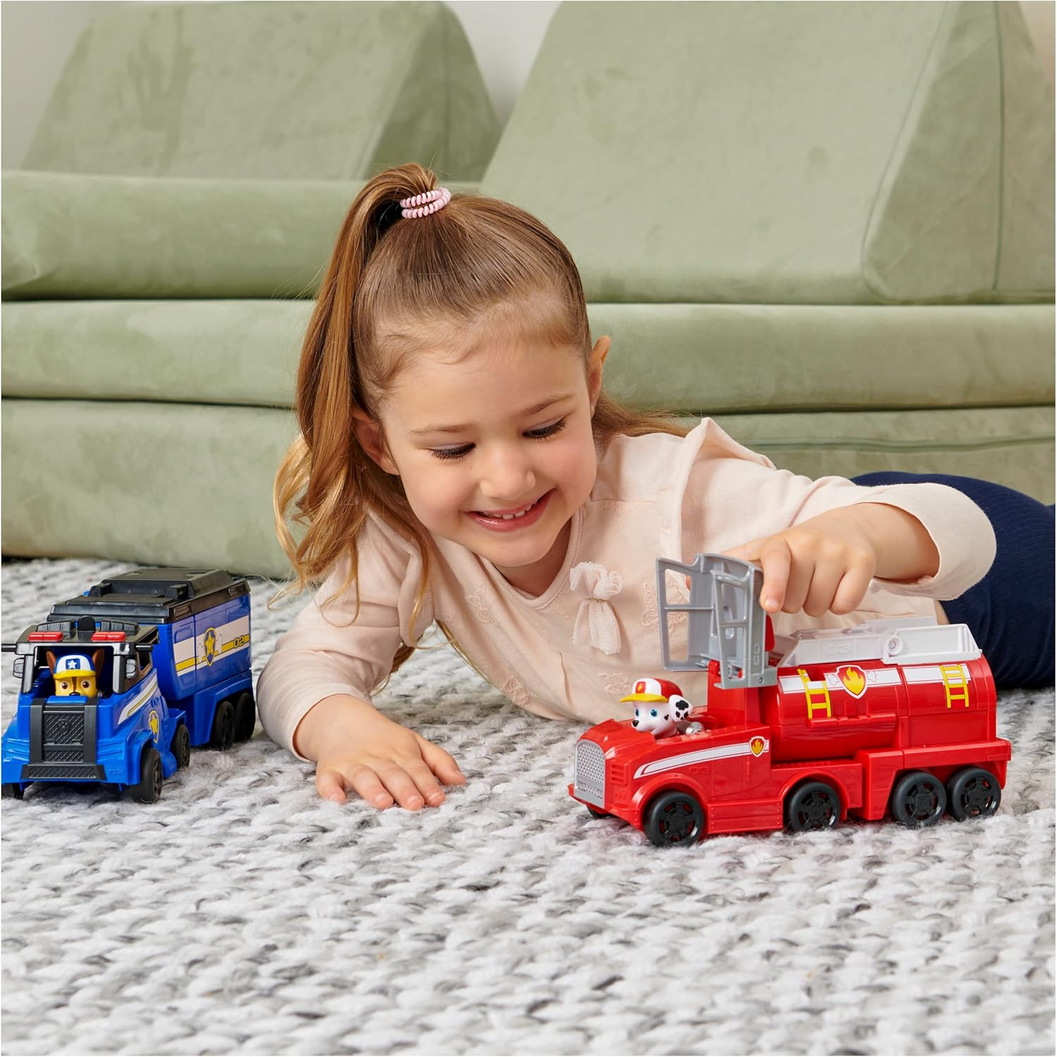 Paw Patrol, Big Truck Pup’s Transforming Toy Trucks with Collectible Action Figure, Kids Toys for Ages 3 and up