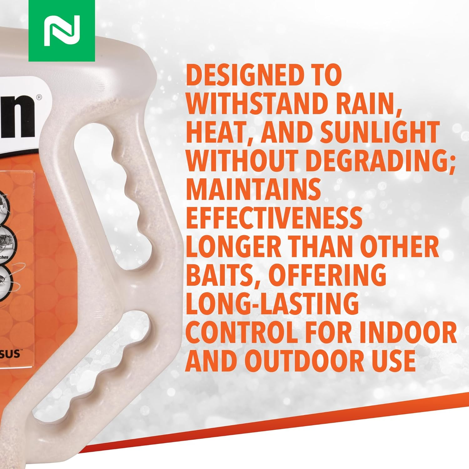 Niban Granular Insect Bait - Controls Ants, Carpenter Bees, Cockroaches & More - 4 lb. Shaker Jug by Nisus Corp.