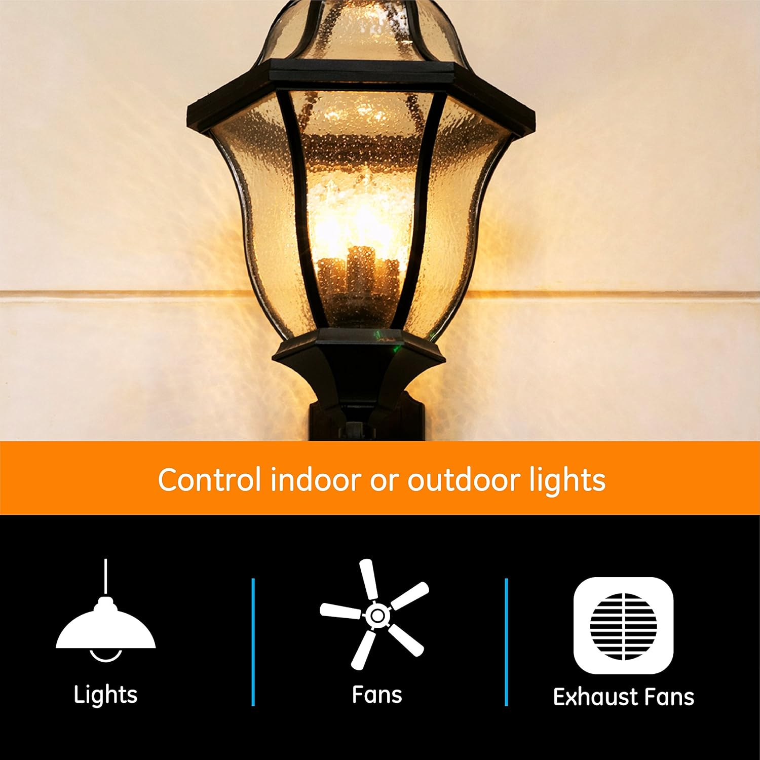 White Digital In-Wall Timer with Blue LED Indicators