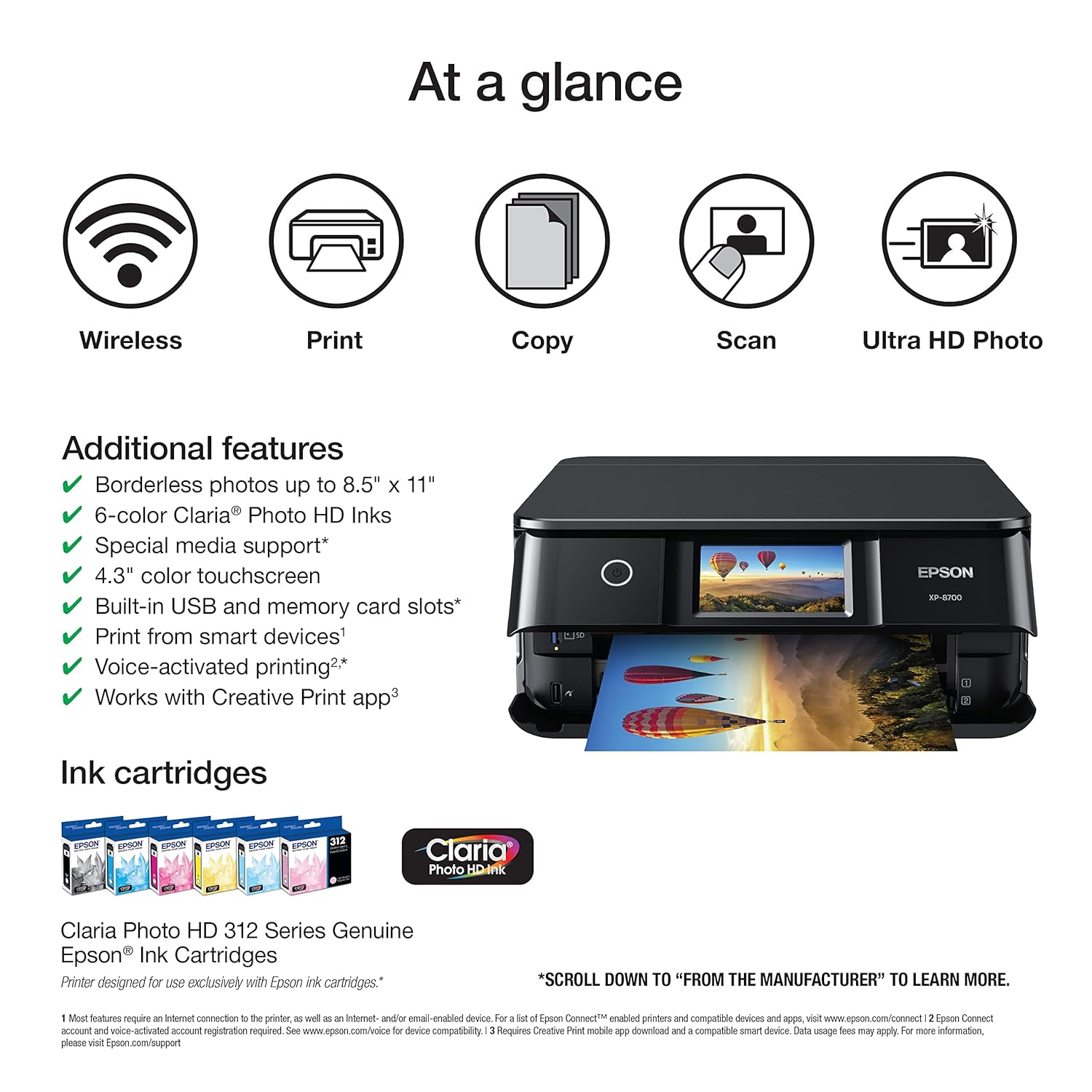 Epson Expression Photo XP-8700 Wireless All-in-One Printer