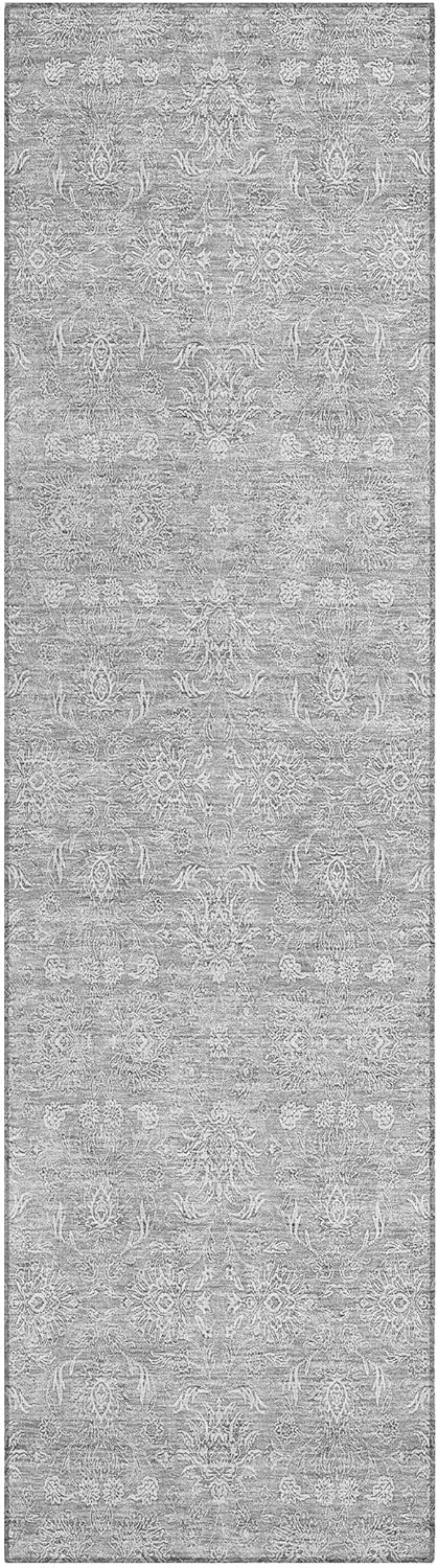 Addison Rugs Chantille ACN703 Gray 2'3" x 7'6" Indoor Outdoor Hallway Runner Rug, Easy Clean, Machine Washable, Non Shedding, Kitchen Area Carpet for Bathroom, Patio, Laundry and Bedroom Rug