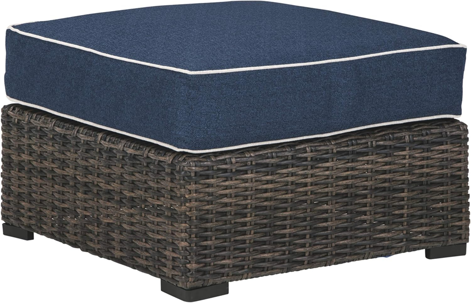 Signature Design by Ashley Grasson Lane Loveseat with Cushion in Brown and Blue