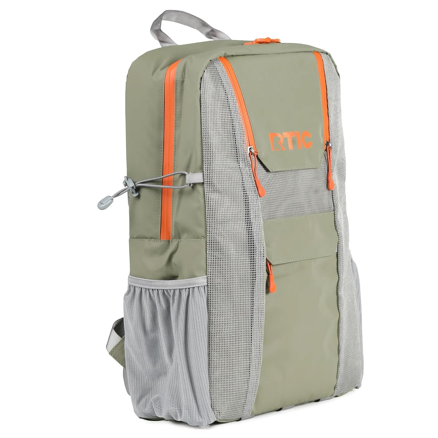 RTIC 24 Can Chillout Backpack Cooler, 2-in-1 Insulated with Extra Pockets, Olive/Burnt Orange