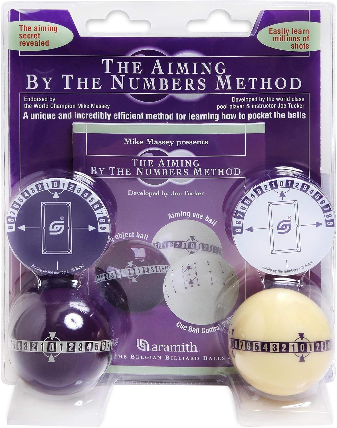 2-Piece Aim by Numbers Billiard Ball Set