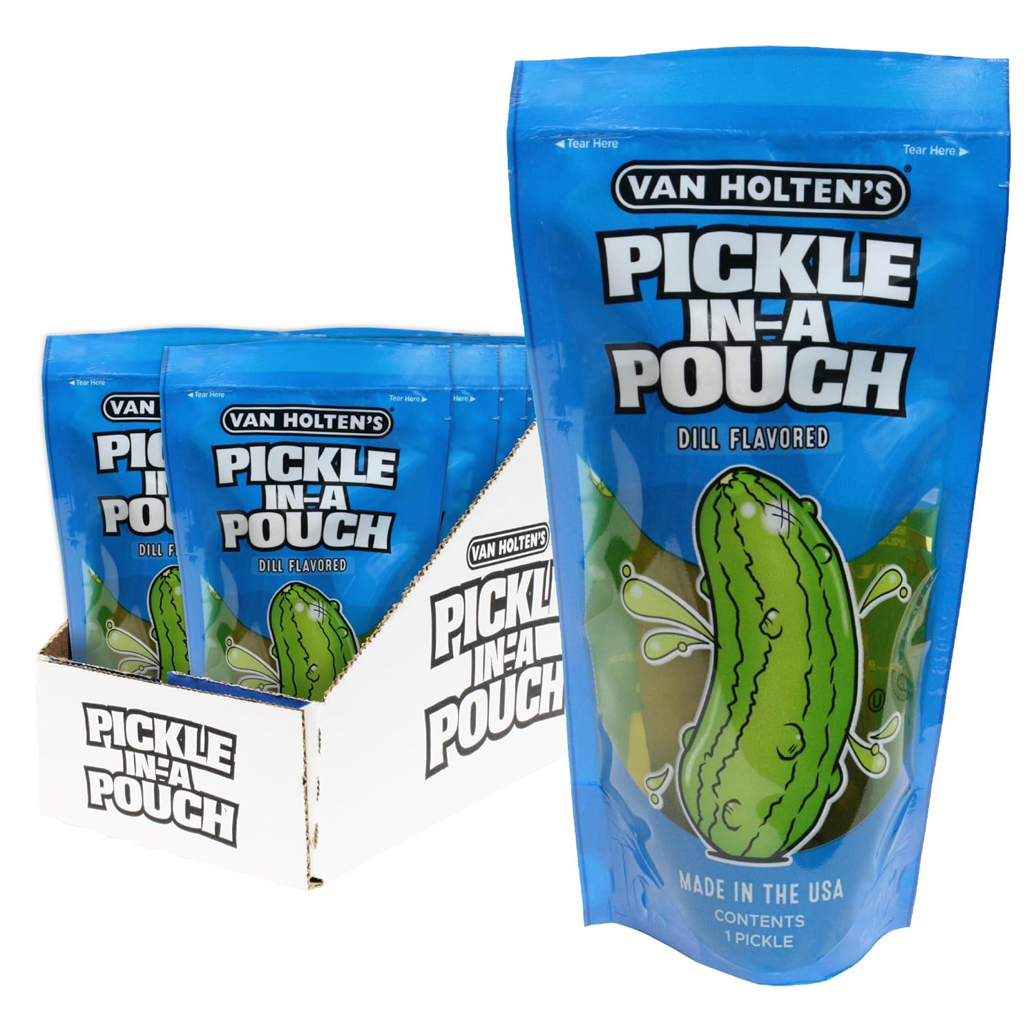Van Holten's Pickles - Jumbo Dill Pickle-In-A-Pouch - 12 Pack