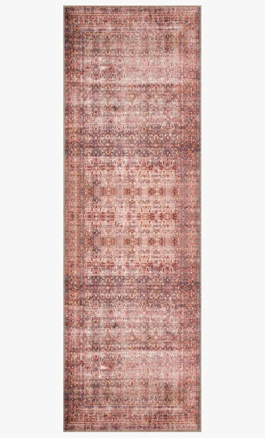 Loloi II Loren Eggplant/Crimson 2'-6" x 7'-6" Runner Rug