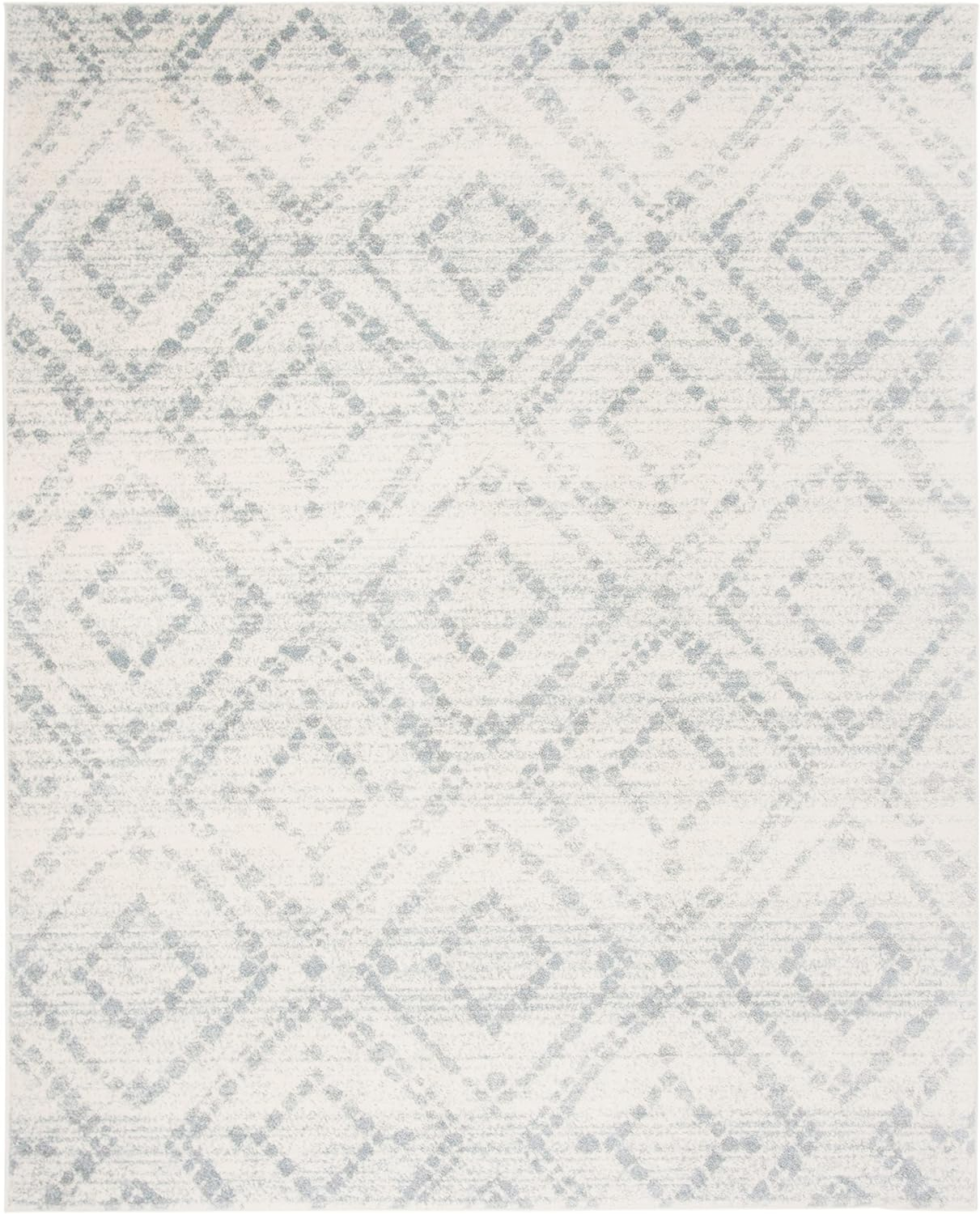 SAFAVIEH Adirondack Lecia Geometric Area Rug, Ivory/Light Blue, 10' x 14'