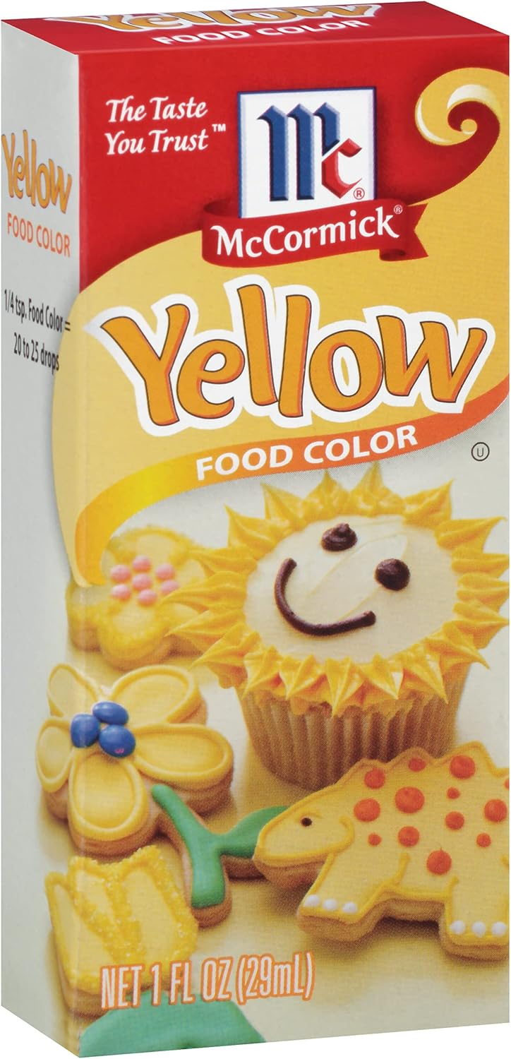 McCormick Gluten Free Yellow Food Color, 1 fl oz Box