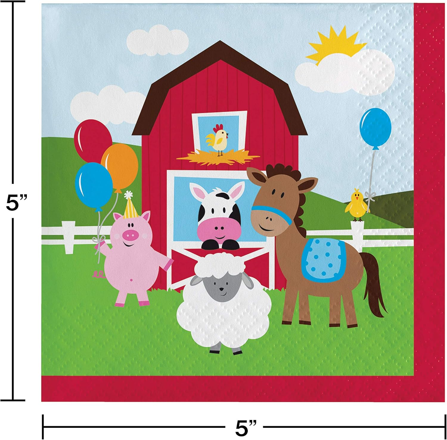 Farmhouse Beverage Napkins (16 Count)