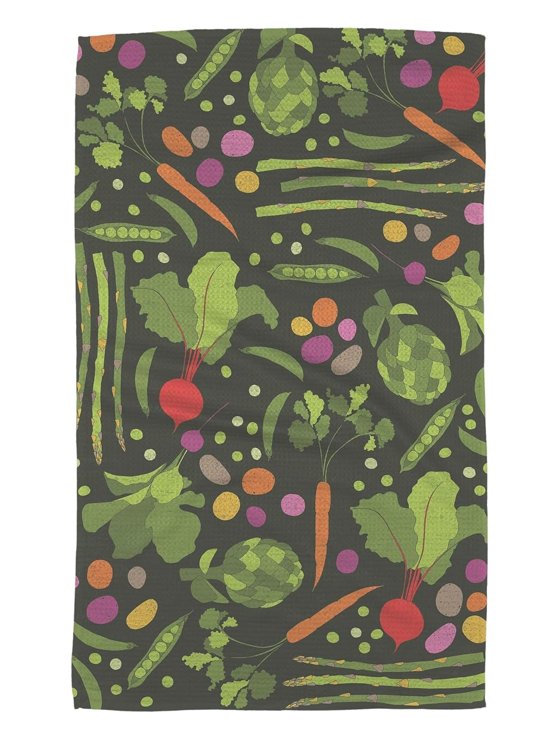 GEOMETRY Kitchen Tea Towels - Quick Dry Microfiber Dish Towels for Kitchen - Spring Sprout 18" x 30" (1 Pack)