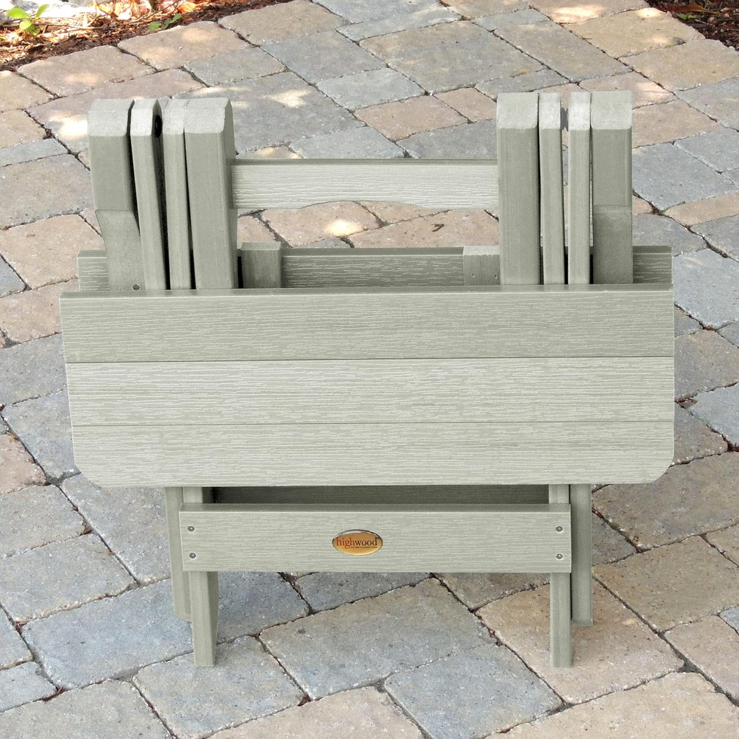 highwood  Outdoor Folding Adirondack Table Eucalyptus