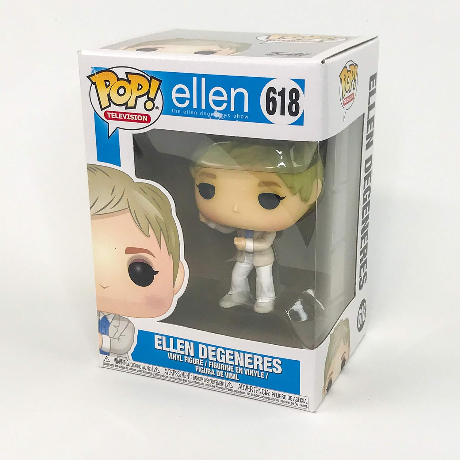 Ellen Degeneres Vinyl Figure in Beige and White Outfit